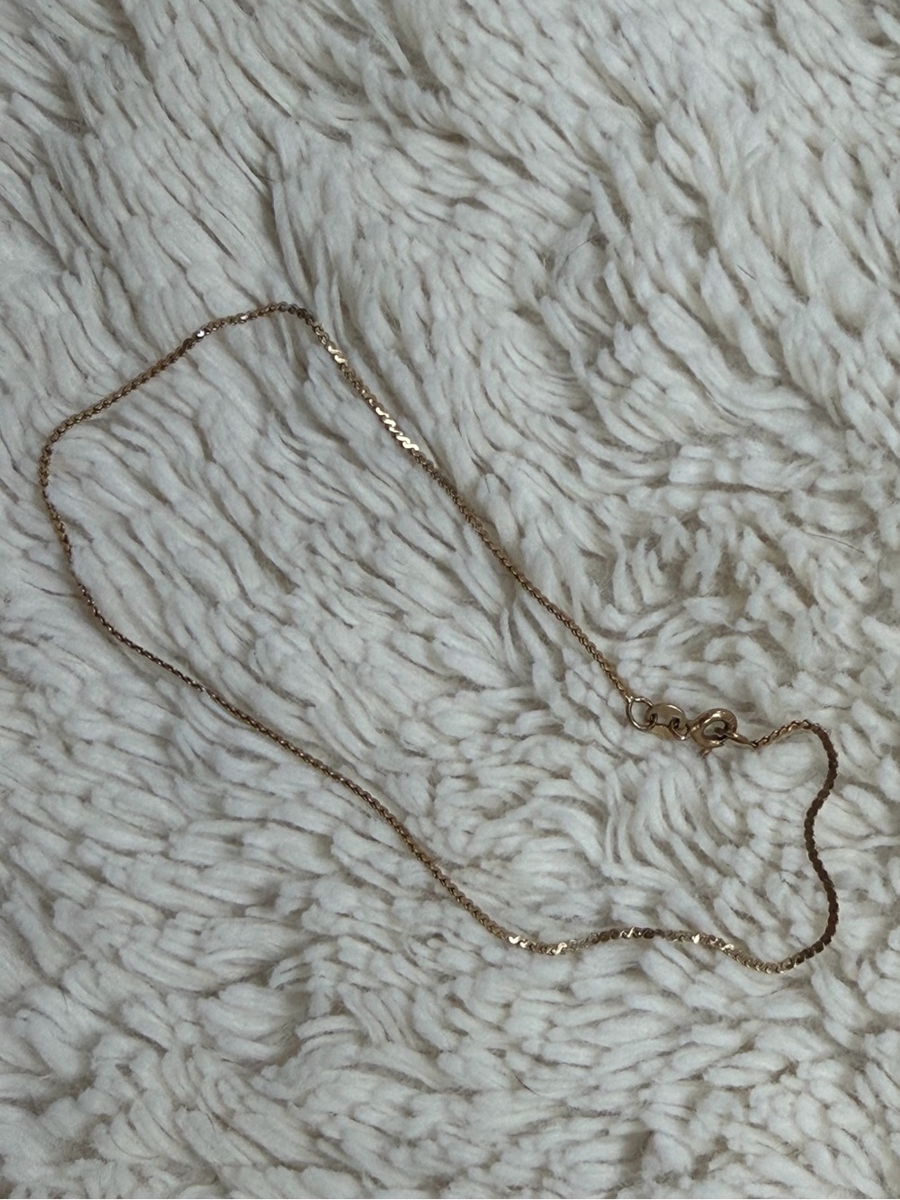 Vintage 14k Yellow Gold Chain Anklet (1.1g)